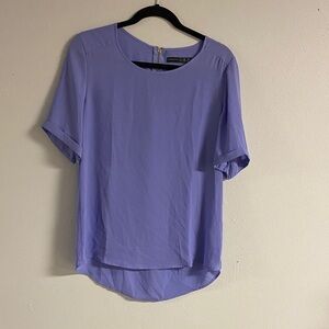 Atmosphere Lilac Short Sleeve Crew Neck Blouse